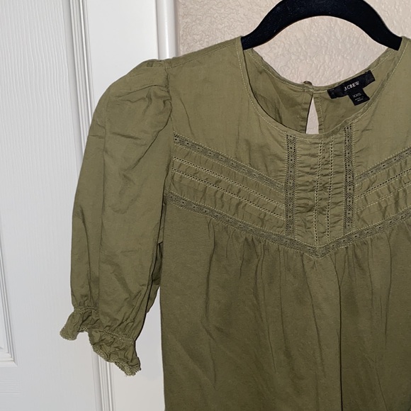 J Crew Puff Sleeve Blouse - Picture 2 of 5